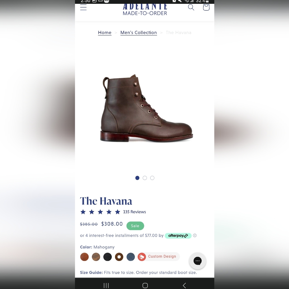 Brand New Adelante Leather Boots